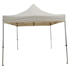 Gazebo pieghevole alluminio e poliestere 3x4,5 m Ecrù
