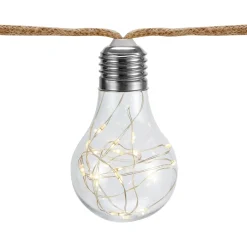 Ghirlanda luminosa Forcone Lampadina LED Bianco caldo 3,8 m