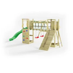 Gioco da giardino Maxi Funny con scivolo e altalene 525x398xh210 cm