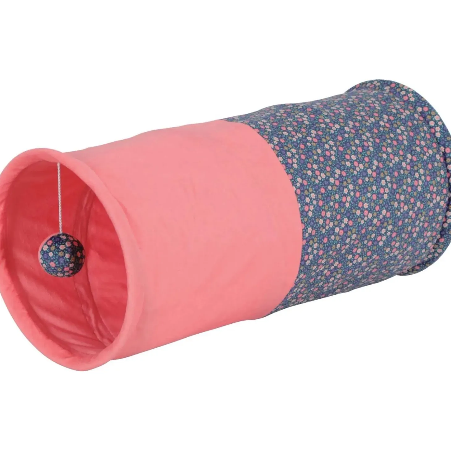 Gioco gatto tunnel Ethicat fiori rosa