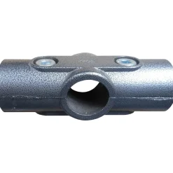 Giunto lineare 3 vie per tubo grigio martellato