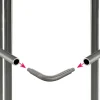 Giunzione curva 90° per tubo 12x1,5 mm satinato