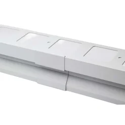 Gocciolatoio balcone alluminio ral 9010 sp 12 mm L 2,70 m