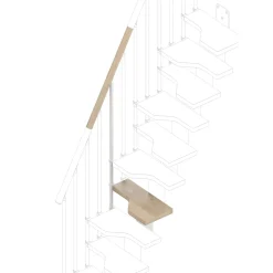 Gradino scala Evora larghezza 61 cm chiara