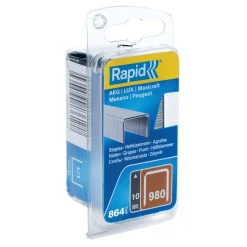 Graffette per legno tipo 980 / 10 mm in acciaio