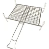 Graticola doppia cromata SANDRIGARDEN con piedi 27x37 cm