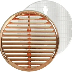 Griglia di aerazione tonda ramata Ø 125 - 160 mm