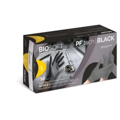 Guanti da lavoro da esaminazione monouso 3D Tech Black tg L