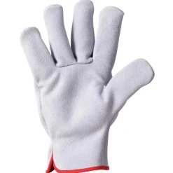 Guanti da lavoro in crosta bovina Skinglove bianco tg 10