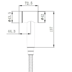 Idroscopino doccia Magneto 1 getto cromo