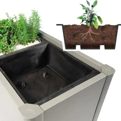 Inserto in plastica per fioriera Belvedere Biohort 3 pz