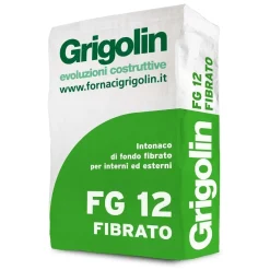 Intonaco di fondo fibrato FG 12 Fibrato Fornaci Calce Grigolin 25 Kg