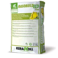 Intonaco Kerakoll Rasobuild Eco fino 25 kg bianco
