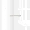 Irrigidimento colonna-parete bianco