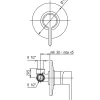 Jacuzzi rubinetteria miscelatore doccia incasso Cilindro cromo