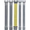 Kit allaccio caldaia tubi in acciaio inox e tubo rivestito estensibile