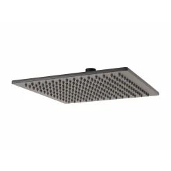 Kit doccia con soffione doccia quadro nero opaco