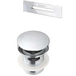 Kit per vasca piletta e tappo troppopieno vasca cromo