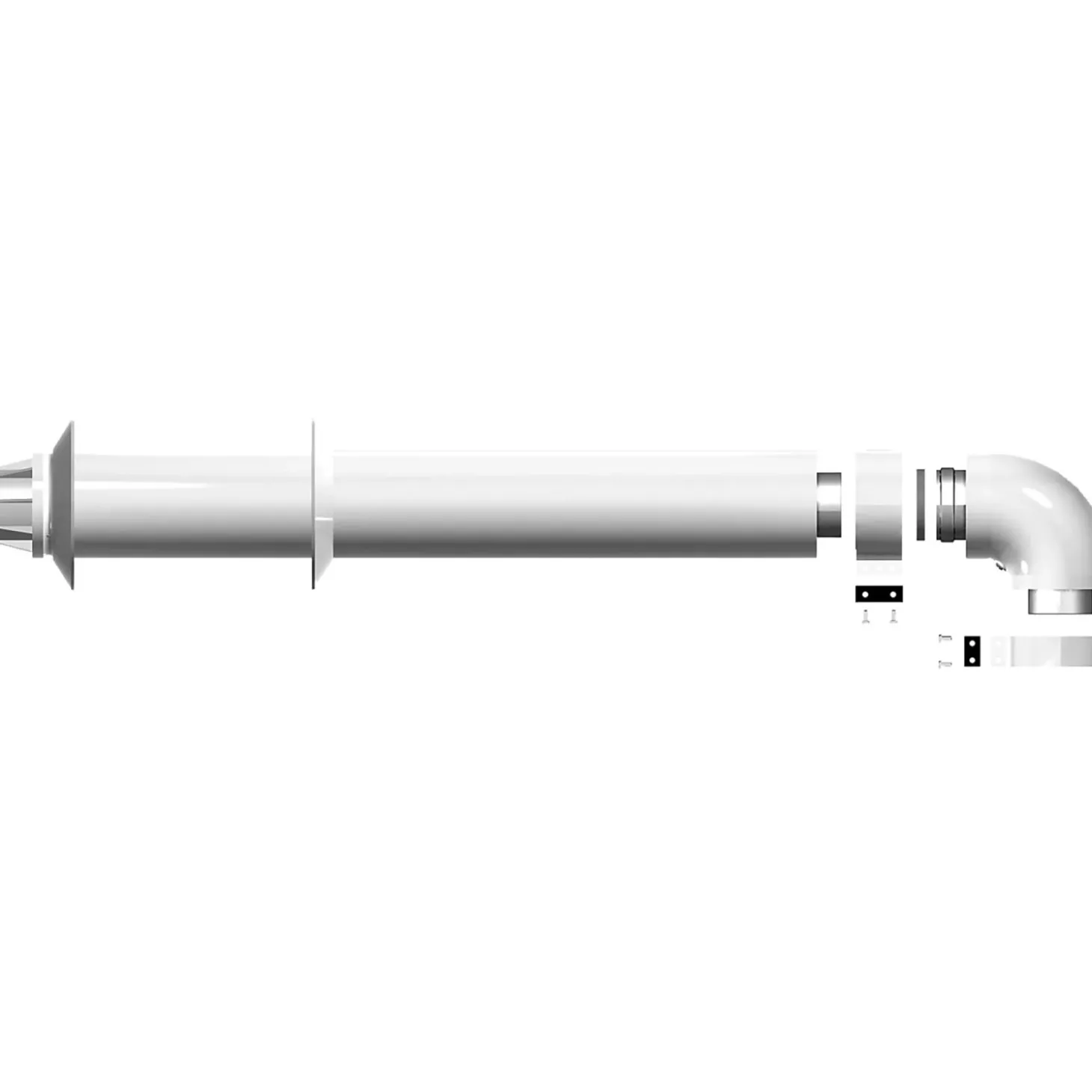 Kit scarico fumi coassiale Ø 60/100 mm per caldaia Prodige Gyada