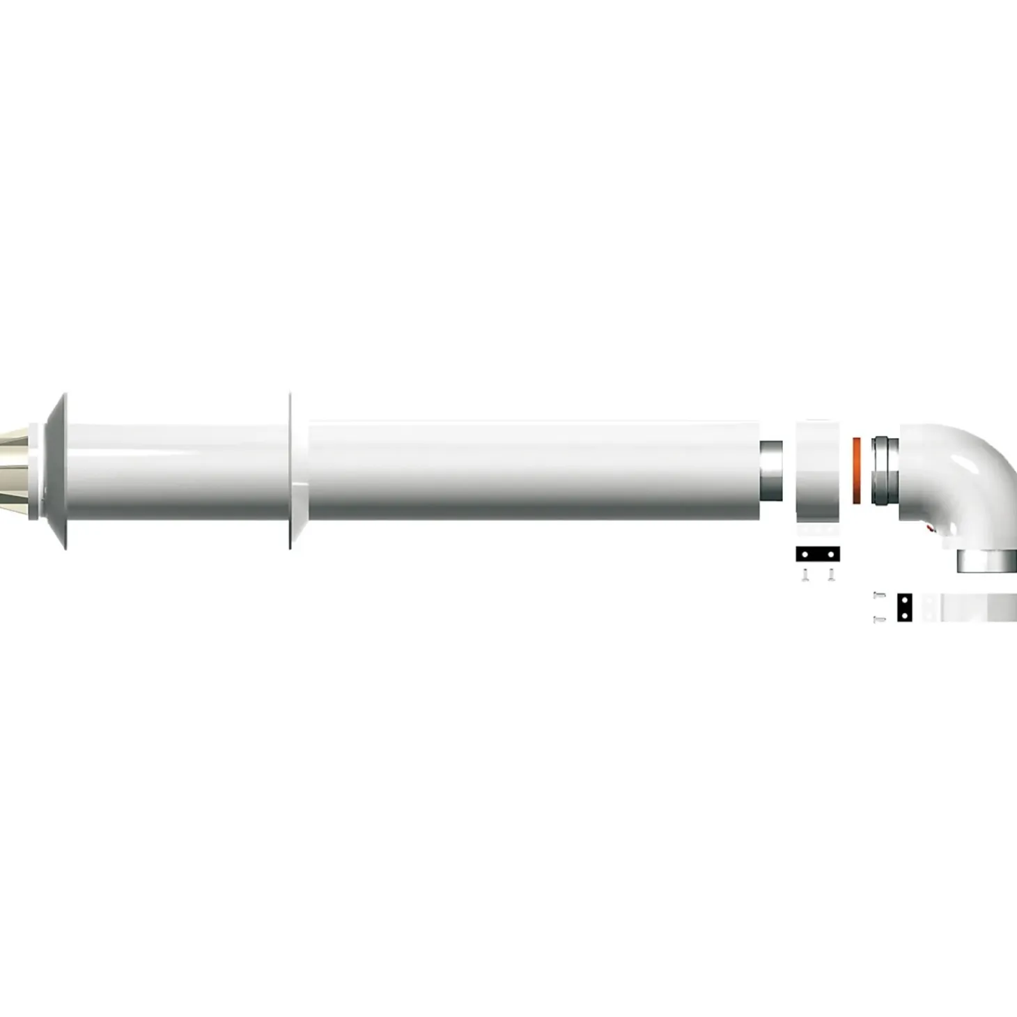 Kit scarico fumi coassiale Ø 60/100 mm per caldaie Ariston