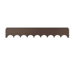 Kit di 5 bordature e 6 picchetti marrone