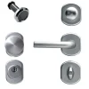Kit maniglieria tonda alluminio argento