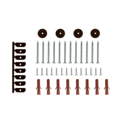 Kit minuteria per montaggio porta Monica/Maya in PVC marrone