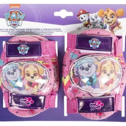 Kit protezione gomitiere e ginocchiere Paw Patrol Girl rosa e viola