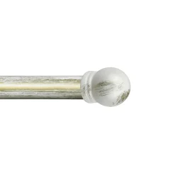 Kit riloga per tende boccia Ø 20-17 mm L 160-300 cm avorio e oro