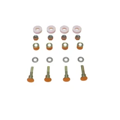 Kit scorrevole perno lungo ottone + dadi 14