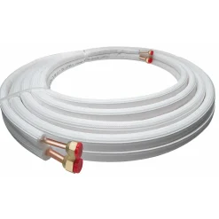 Kit tubi rivestiti binati climatizzazione 1/4" + 3/8" Sp. 1 mm L 3 m