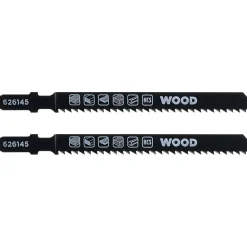 Lama per seghetto alternativo, legno, taglio verso il basso 100 mm 2 pz