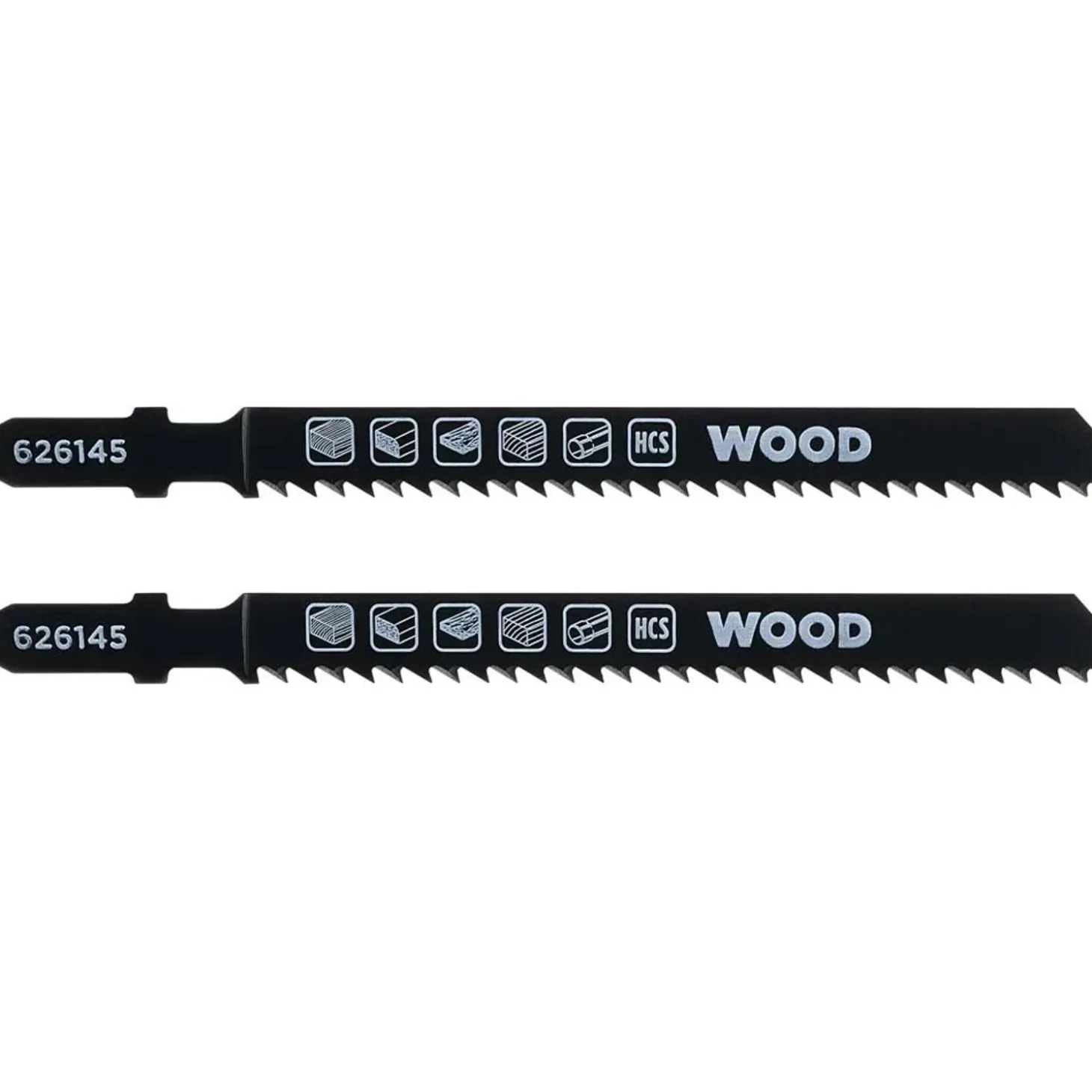 Lama per seghetto alternativo, legno, taglio verso il basso 100 mm 2 pz