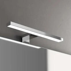 Lampada LED 30 cm 5 W cromo