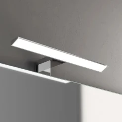 Lampada LED 30 cm 6 W cromo