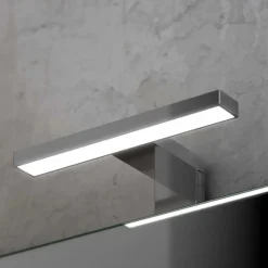 Lampada LED 20 cm 4 W cromo