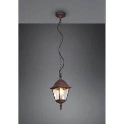 Lampadario a sospensione da esterno Livenza 4 lati E27 in alluminio IP44 H 83 cm
