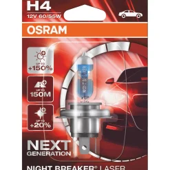 Lampadina H4 per faro auto Osram Night Breaker Laser