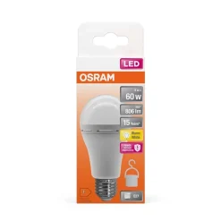 Lampadina LED E27 a goccia ricaricabile Osram 806 lm bianco caldo