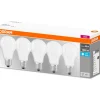 Lampadina LED E27 a goccia smerigliata Osram 806 lm bianco neutro 5 pz
