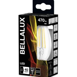 Lampadina LED E14 forma a candela Bellalux 470 lm bianco caldo
