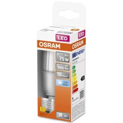 Lampadina LED E27 Tubolare Stick Osram Star 1050 lm bianco neutro