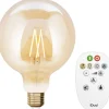 Lampadina LED G125 iDual Smart Home a filamento con telecomando ambra
