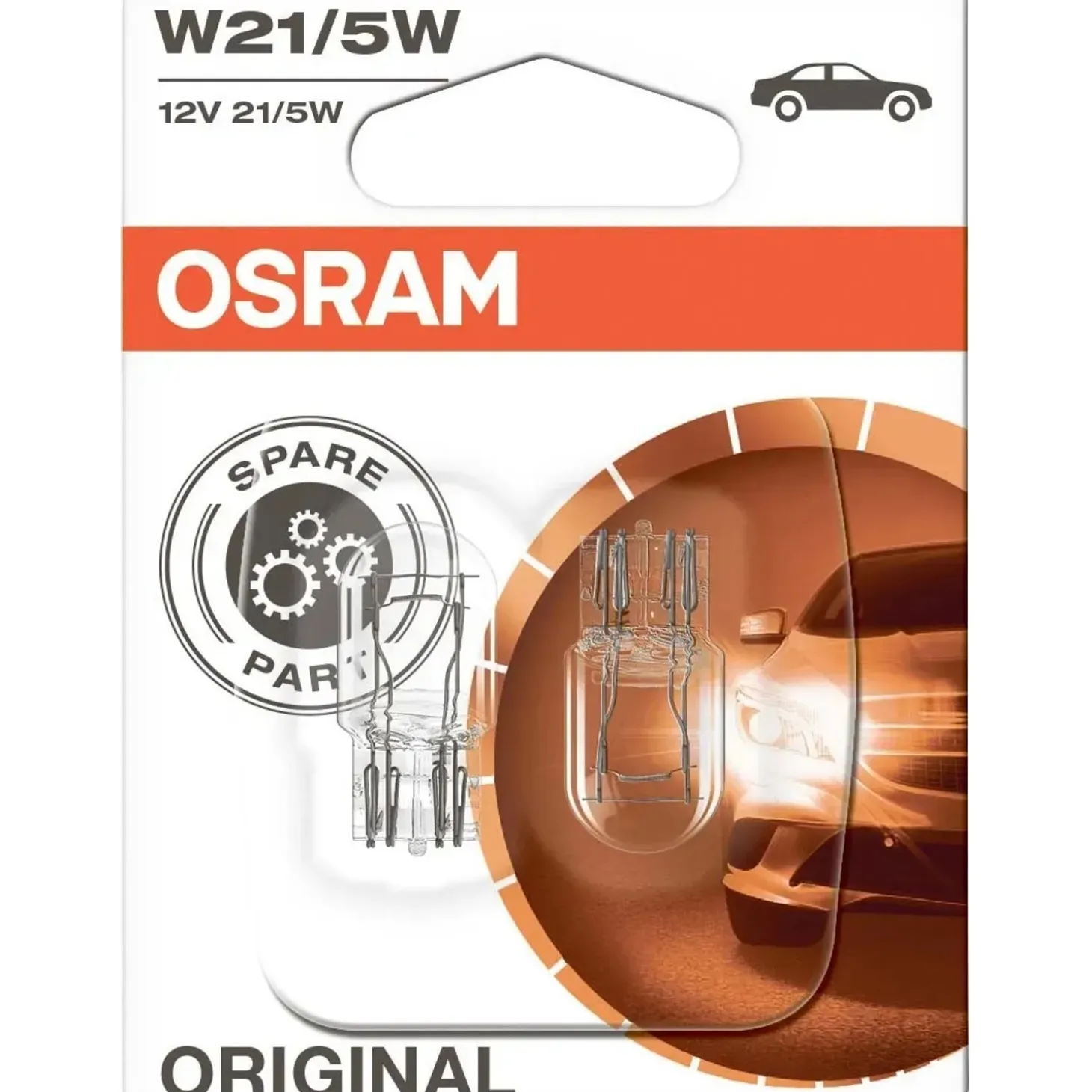 Lampadina per auto Osram con bulbo schiacciato W21/5W 12 V