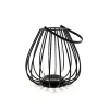 Lanterna in metallo con manico Ø 32xH34 cm nera