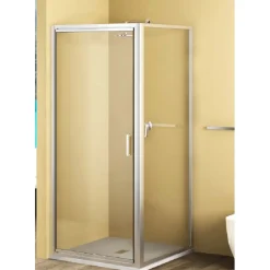 Lato fisso doccia Bild L72/78xH190 cm nero opaco