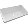 Lavabo ad incasso mineralmarmo Bali bianco 58x14x32 cm