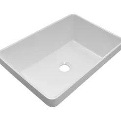 Lavabo ad incasso mineralmarmo Bali bianco 45x14x32 cm