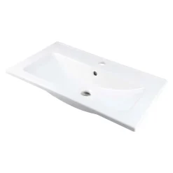 Lavabo da incasso Idrostile basetta rubinetteria 360x140 mm