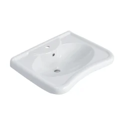 Lavabo ergonomico per bagni disabili 68x52 cm bianco